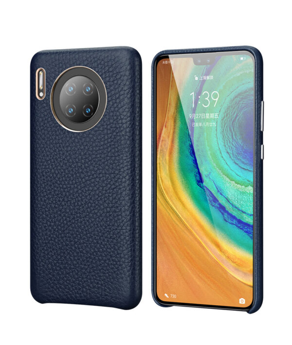 Huawei Mate Serie Einfarbig Mode Huawei mate 30 pro Leder Handyhülle – Bild 5