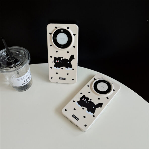 Huawei Mate Serie Mode Plastik Handyhülle Huawei mate 60 pro Katze – Bild 4