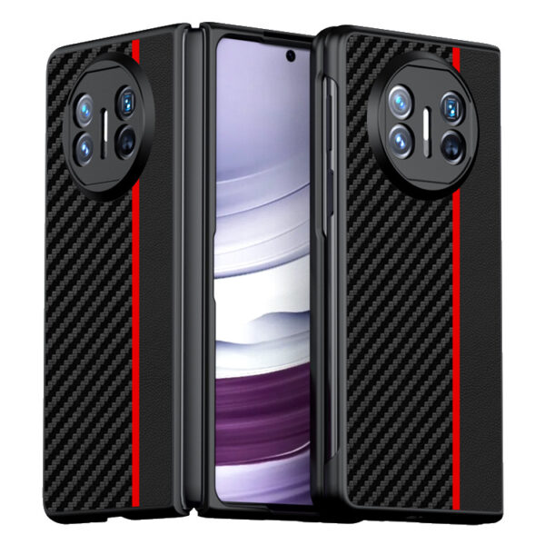 Huawei Mate Serie Einfarbig Leder Handyhülle Mode Huawei Mate X3 – Bild 5